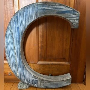 Rustic Wooden Letter C